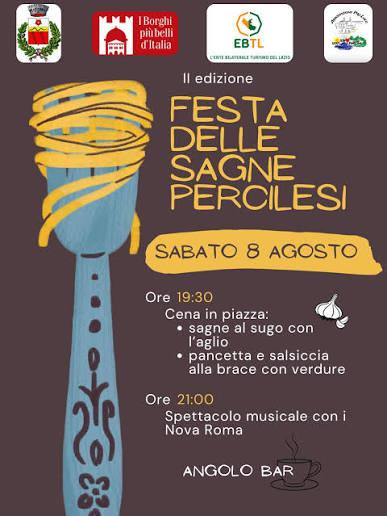 Festa delle Sagne Percilesi, Percile 08.08.2026