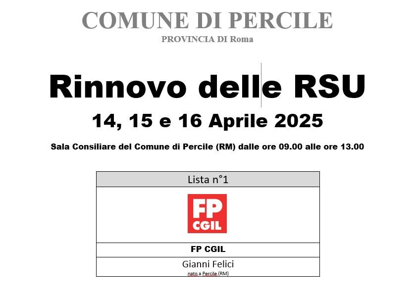 Avviso elezioni RSU